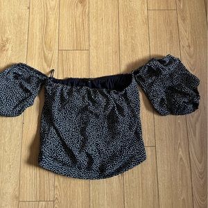 Dynamite balloon sleeve top